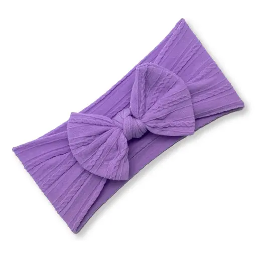 [9340457027986] Baby Bows (Purple)