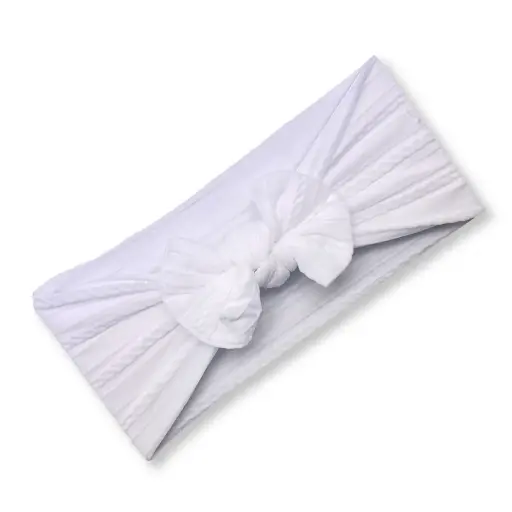 [9340457027979] Baby Bows (White)