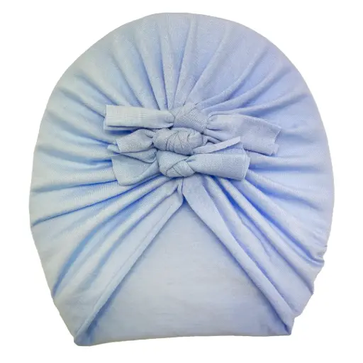 [9340457027900] Baby Turbans Little Scrunch (Light Blue)