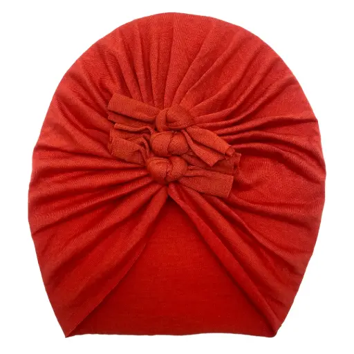 [9340457027863] Baby Turbans Little Scrunch (Red)