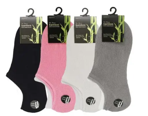 [9340457016232] Bamboo Socks (6-11, No Show)