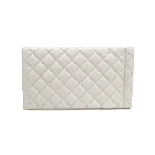 [9337217027324] BrightEyes VCS998 Quilted Large Frog Mouth Case (Silver)