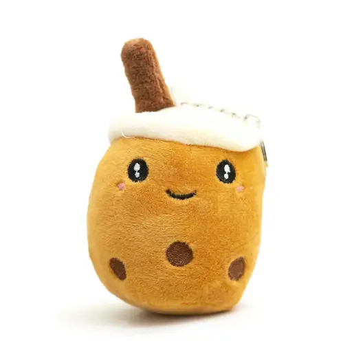 [9340457032324] Mini Mates Bubble Tea Keyrings Plush | 11cm (Brown)