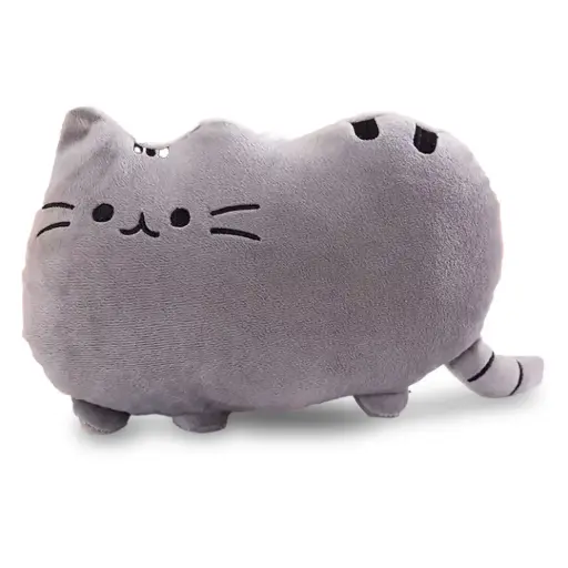 [9340457033369] Mini Mates Cat Cushion Large Plush | 27cm (Grey)
