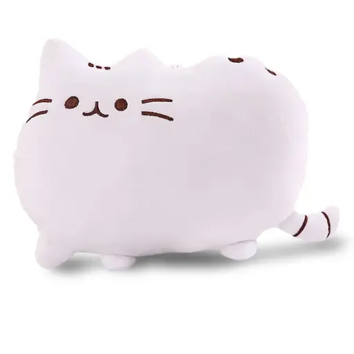 [9340457033383] Mini Mates Cat Cushion Large Plush | 27cm (White)