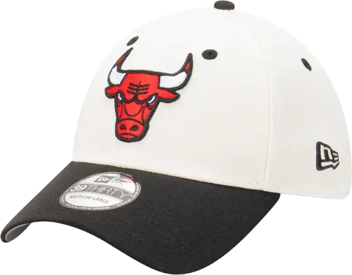 [198059864640] New Era Chicago Bulls 39Thirty 2-Tone Chrome White OTC (S/M)