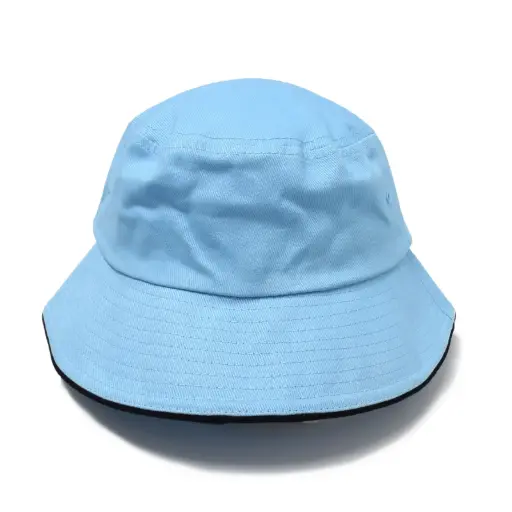 [9337217007760] Urban Zoo AH695 Bucket Hat  (Sky/Navy, S/M)