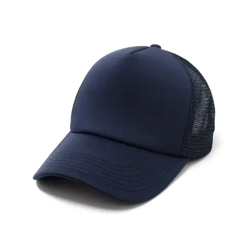 [9337217006893] Urban Zoo Premium Hi Top Trucker Cap (Navy)