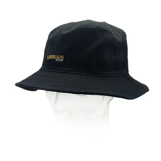 [9358517018201] Urban Zoo Queens 201 Cotton Twill Bucket Hat  (Black, L/XL)