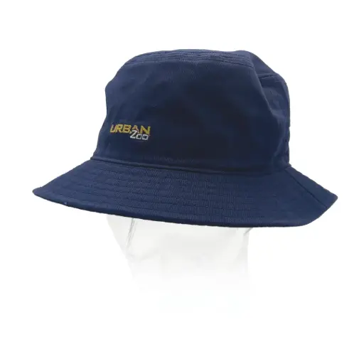 [9358517018225] Urban Zoo Queens 201 Cotton Twill Bucket Hat  (Navy, L/XL)