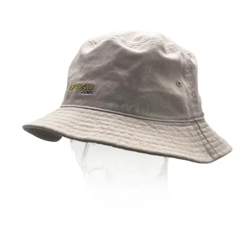 [9358517028361] Urban Zoo Queens 201 Cotton Twill Bucket Hat  (Stone, L/XL)