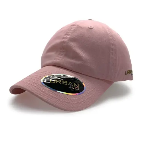 [9358517018232] Urban Zoo Yonkers 106 Dad Cap w/ Cloth Strap OSFA (Pink)