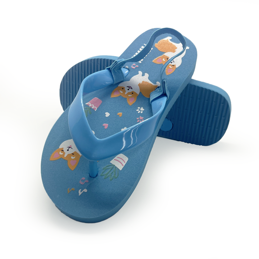 Rocko's Pebbles Thongs Foxes (Blue)