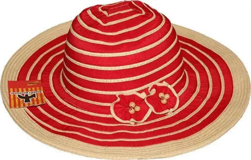 [9340457004963] Rocko's Straw Hat Premium Range (Red, Alice Springs)