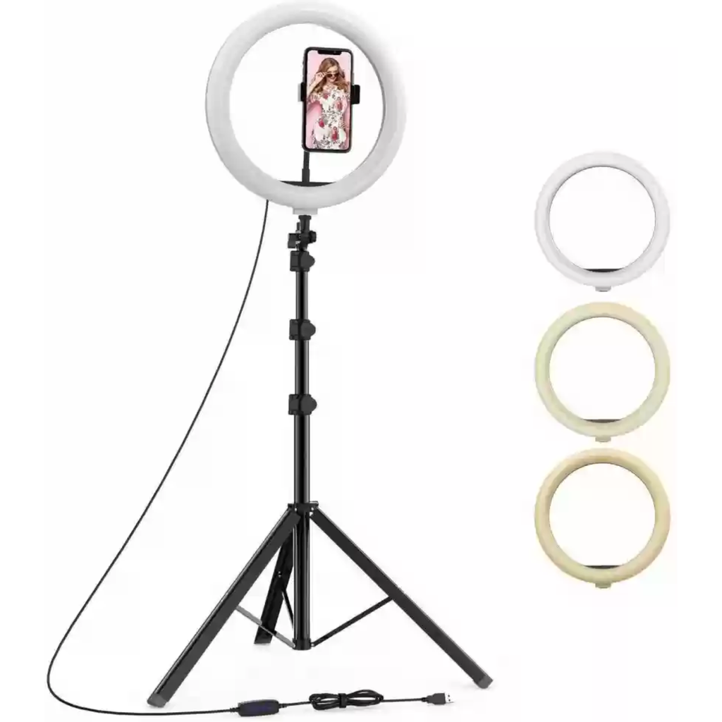 Custom Ring Light Stand w Phone Holder
