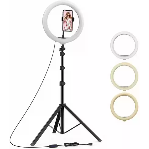 [9340457027467] Custom Ring Light Stand w Phone Holder