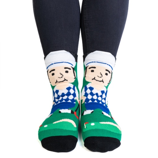 [9318051145368] Feet Speak Golfer Socks