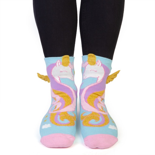 [9318051124103] Feet Speak Unicorn Princess Socks