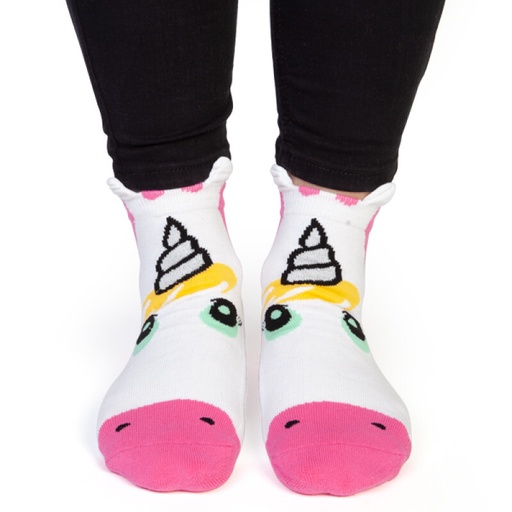 [9337217020233] Feet Speak Unicorn Socks