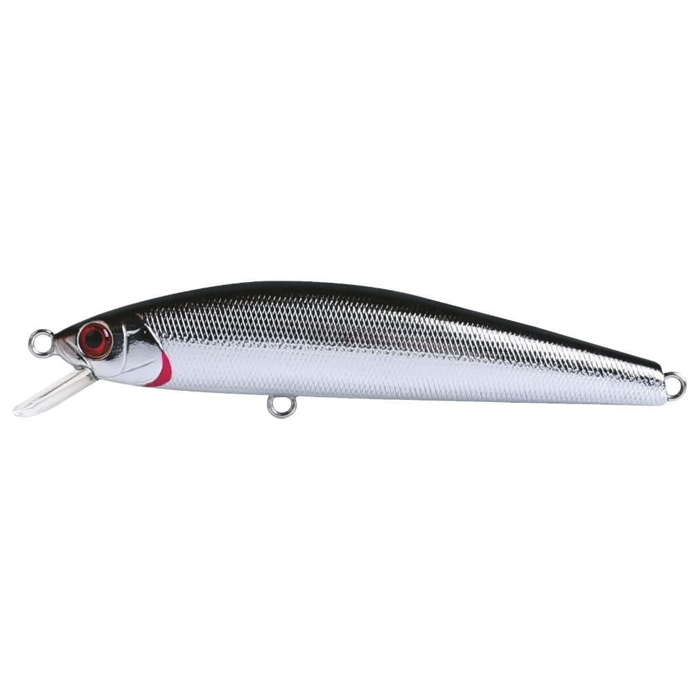 FishArt Avalanche Hard Body Minnow Floating Fishing Lure | 65mm 4g | Black Silver