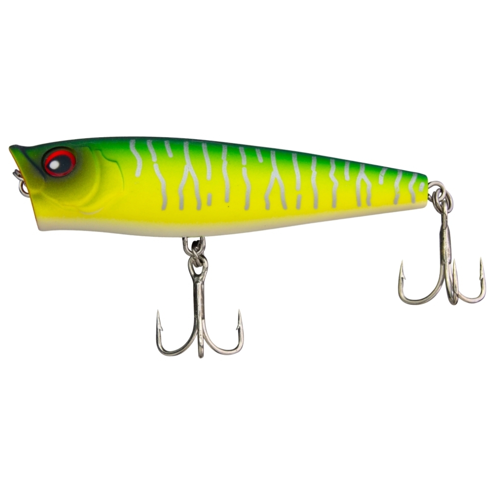 FishArt Dynamite Topwater Popper Fishing Lure | 68mm 7g | Fire Tiger