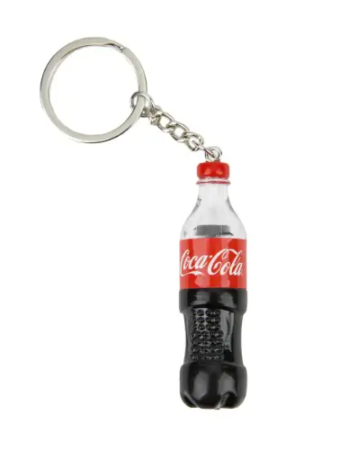 [9358517029832] Gilroy Co. Coca-Cola Bottle Keychain Red