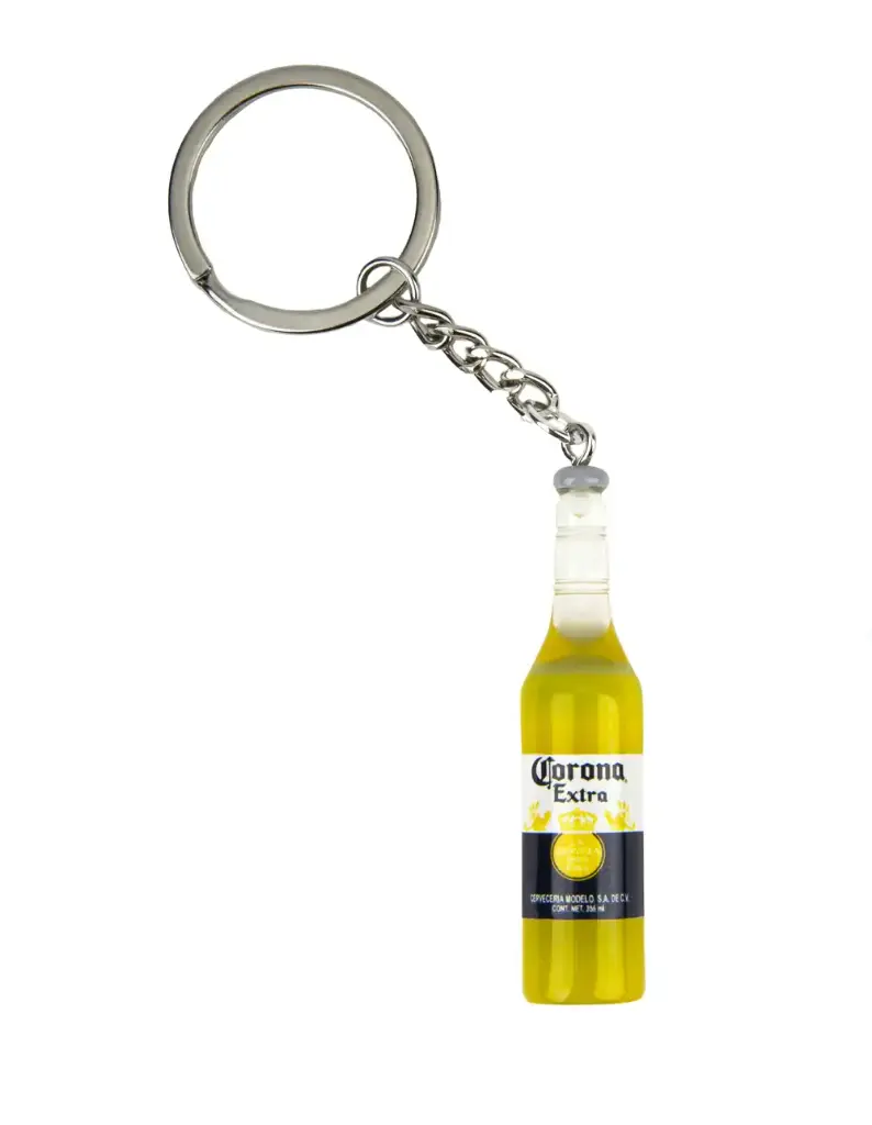 Gilroy Co. Corona Bottle Keychain Yellow