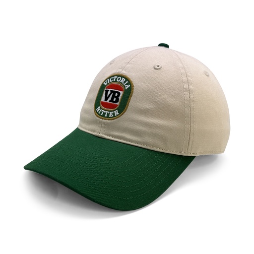 [9358517029320] Gilroy Co. Victoria Bitter Ball Park Retro Two-Tone Ivory/Green OSFM