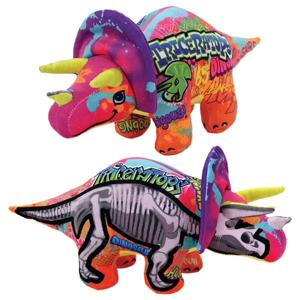 Wild Republic Graffiti Dino Triceratops Large Plush