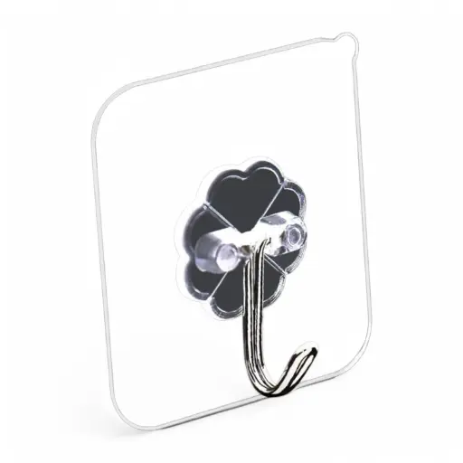 [9340457036544] 4 Piece Waterproof Self-Adhesive Hooks