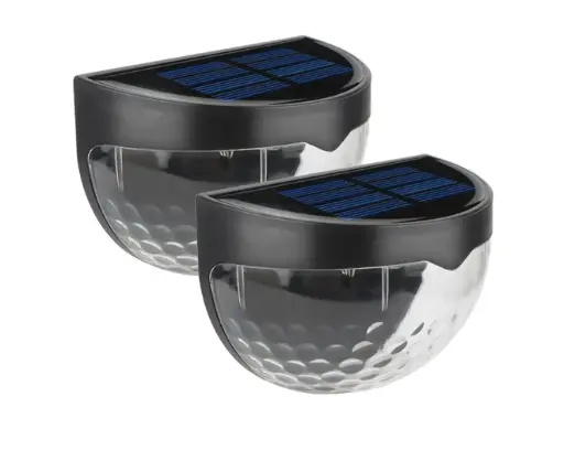[9340457029263] Solar Fence Lights Outdoor (2 Pack)