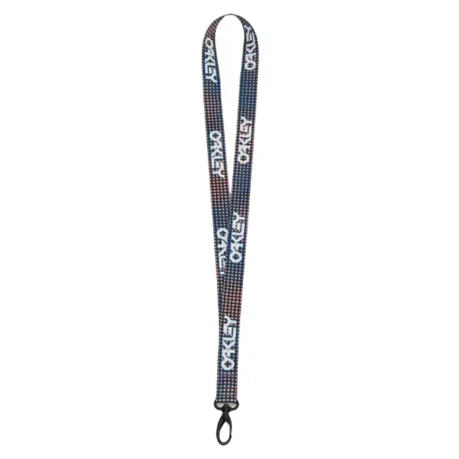 [8056153280655] Oakley Wanderlust Lanyard FOS901051 (Organic Spots Blue)
