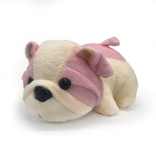 [9340457031433] Mini Mates French Bulldog Keyrings Plush | 11cm (Pink)