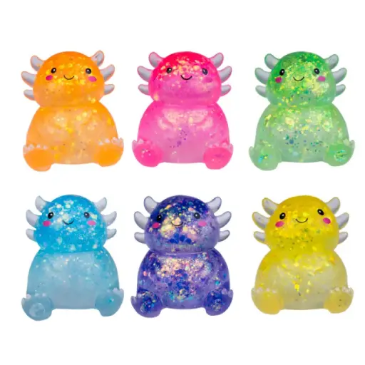 [9318051153059] Smoosho's Squishy Glitter Axolotl