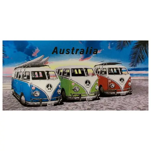 [9334585003653] Beach Towel 3 Kombi's Australia