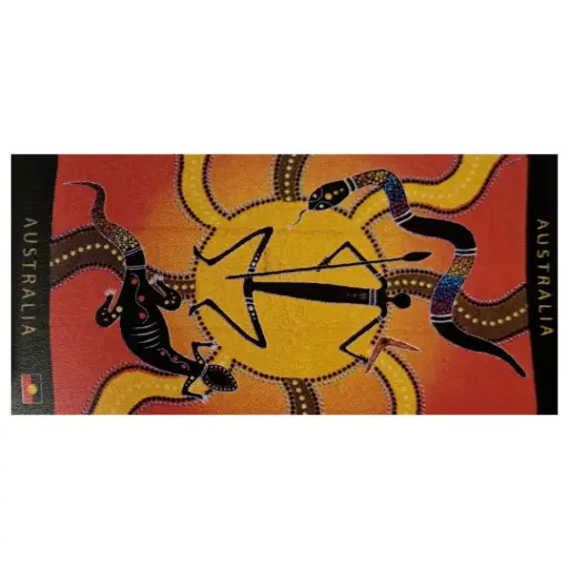 [9334585001970] Beach Towel Aboriginal Art Australia