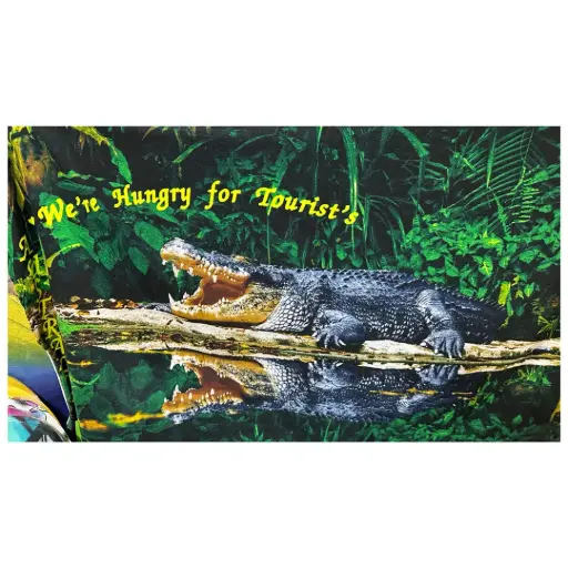 [9334585003561] Beach Towel Crocodile Australia