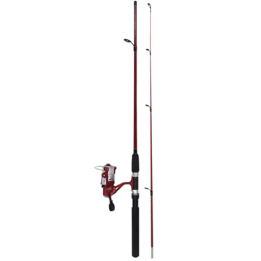 [8887113429209] Wilson Hassle Free Combo Fishing Rod | 6'6" | 662/HF3000 | Red