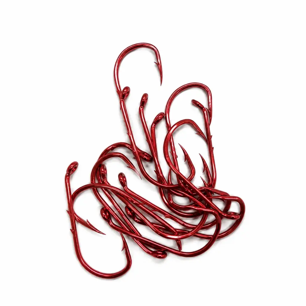 Mangrove Jacks Baitholder Hook Red | Size 6 | 15 Pack