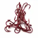 Mangrove Jacks Long Shank Hook Red | Size 1 | 15 Pack