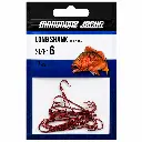 Mangrove Jacks Long Shank Hook Red | Size 6 | 17 Pack