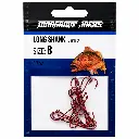 Mangrove Jacks Long Shank Hook Red | Size 8 | 17 Pack