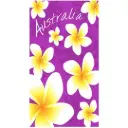 Beach Towel Frangipani Towel