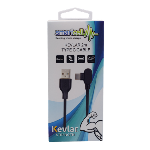 [9337217009689] Smartcell Kevlar Type C Cable | 2m