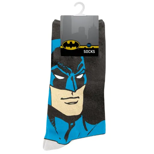 [9314783636822] Licensed Socks Batman Grey & Black