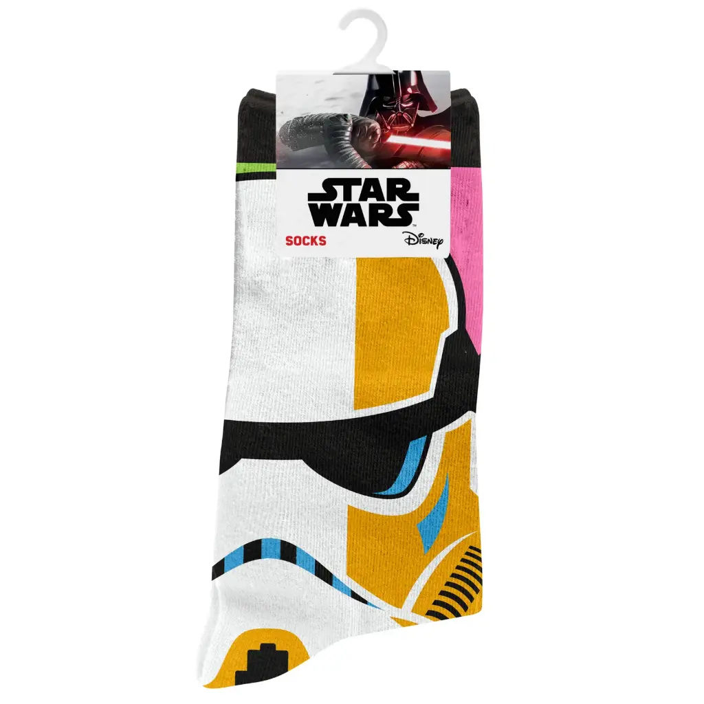 Licensed Socks Star Wars Storm Trooper Coloured