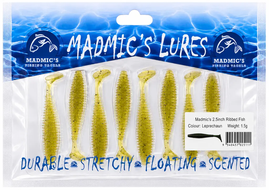 Madmic's 2.5in Ribbedfish | Leprechaun | 8 Pack