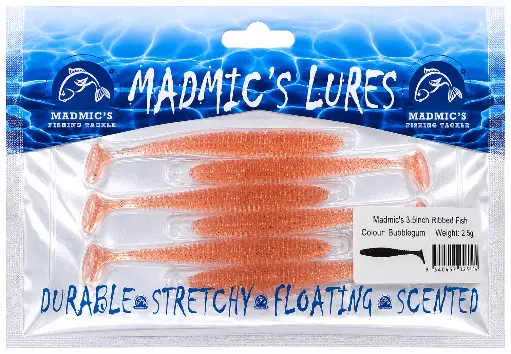 [9340457025104] Madmic's 3.5in Ribbedfish | Bubblegum | 6 Pack
