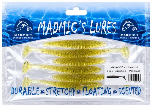 [9340457025081] Madmic's 3.5in Ribbedfish | Leprechaun | 6 Pack