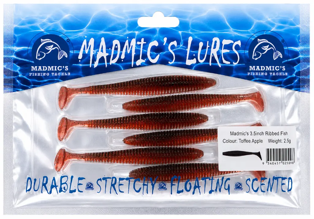 Madmic's 3.5in Ribbedfish | Toffee Apple | 6 Pack